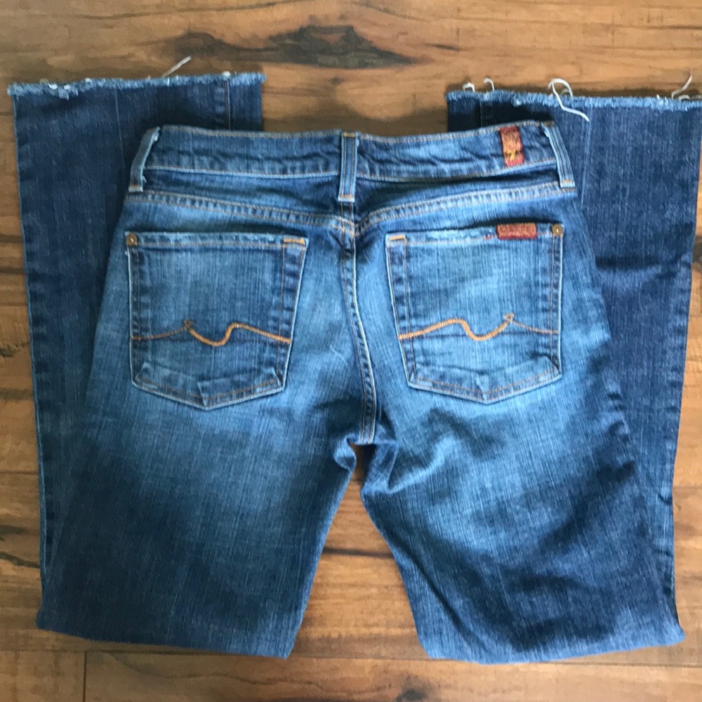 7 for all of mankind cropped jeans!